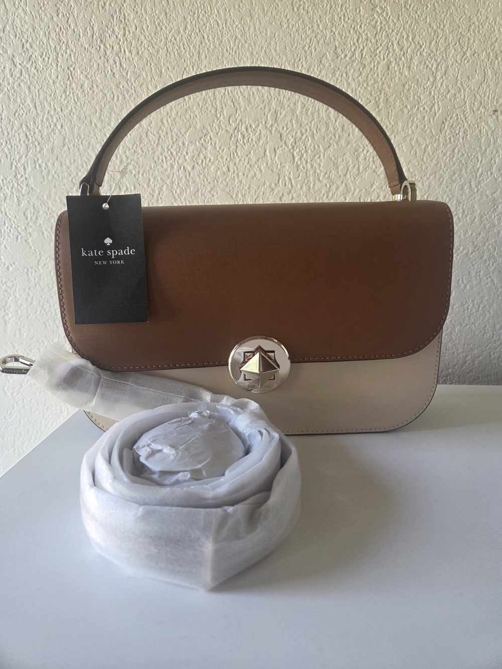 kate spade Two-Tone Brown & Cream Crossbody Bag
